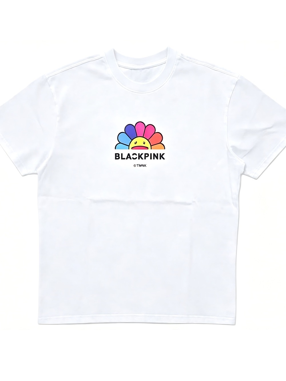 BLACKPINK Unisex X Takashi Murakami Rainbow Flower Logo Women Men T-shirt Unisex